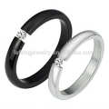 Top selling shinning crystal ring,plated rose gold ring,stainless steel ring